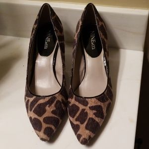 Leopard short heels